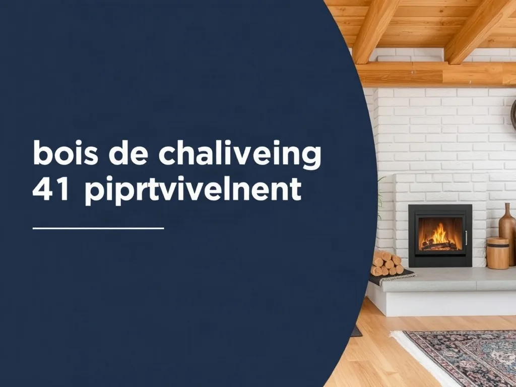 Bûches de bois de chauffage empilées devant une maison dans le Loir-et-Cher