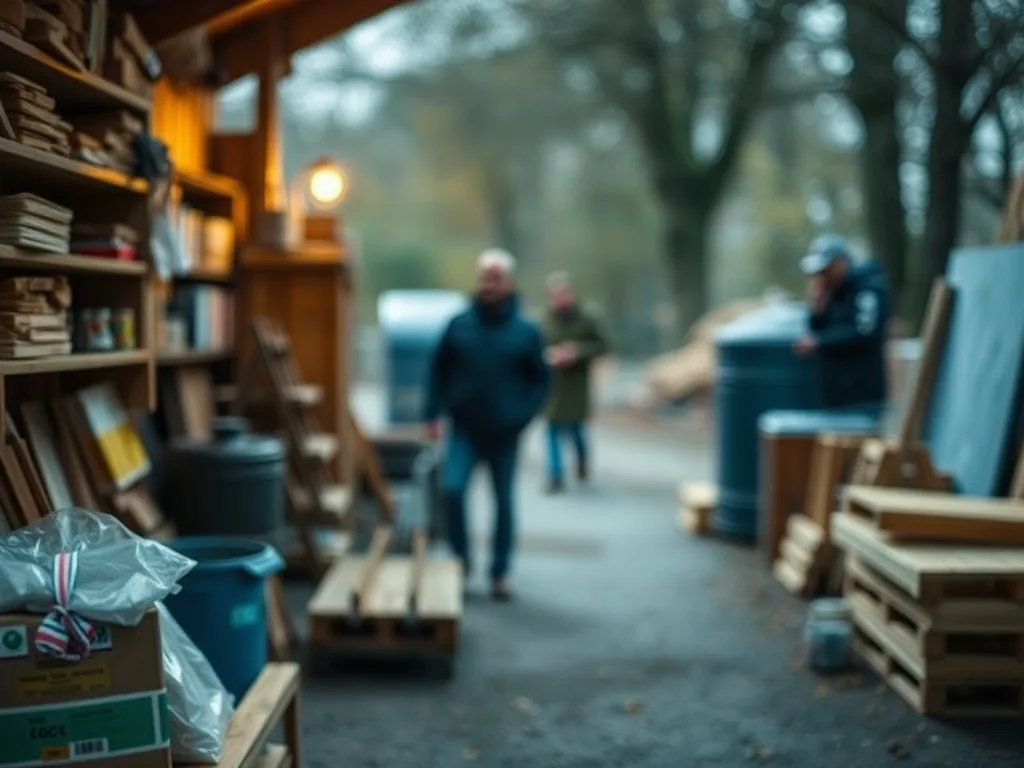 Bûches de bois de chauffage empilées dans un abri sec, avec une lumière rasante qui accentue la coupe nette, ambiance région rouennaise.
