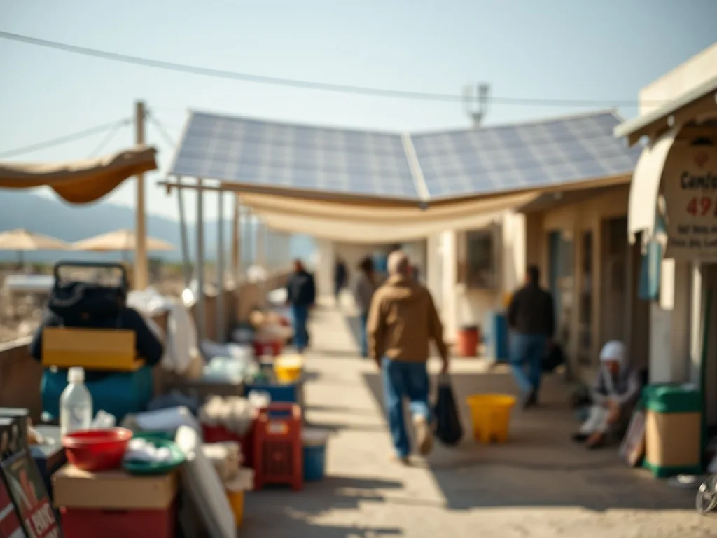 Un panneau solaire bifacial de forte puissance installé sur une structure au sol, avec un technicien vérifiant les connexions électriques.